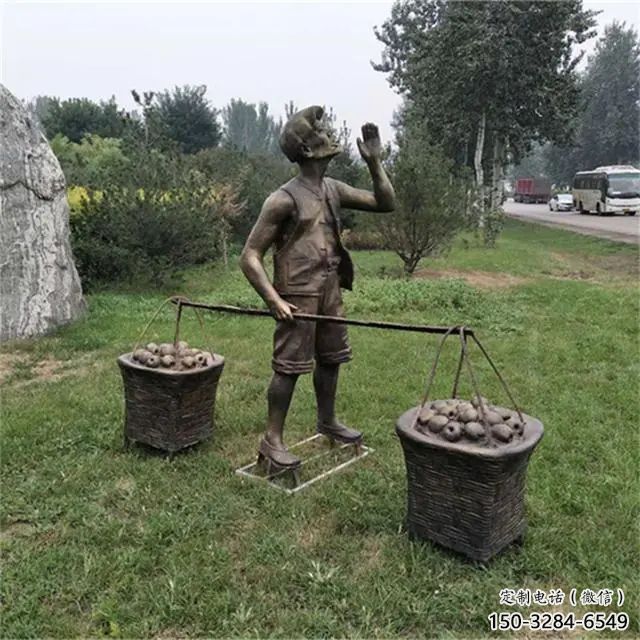 園林貨郎雕塑 風景區(qū)民俗雕塑 廣場小品 園林貨郎雕塑 風景區(qū)民俗雕塑 廣場小品