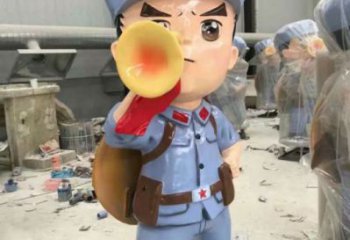 訂購(gòu)街道紅軍雕塑 現(xiàn)代景觀抗戰(zhàn)雕塑 彩繪革命雕塑