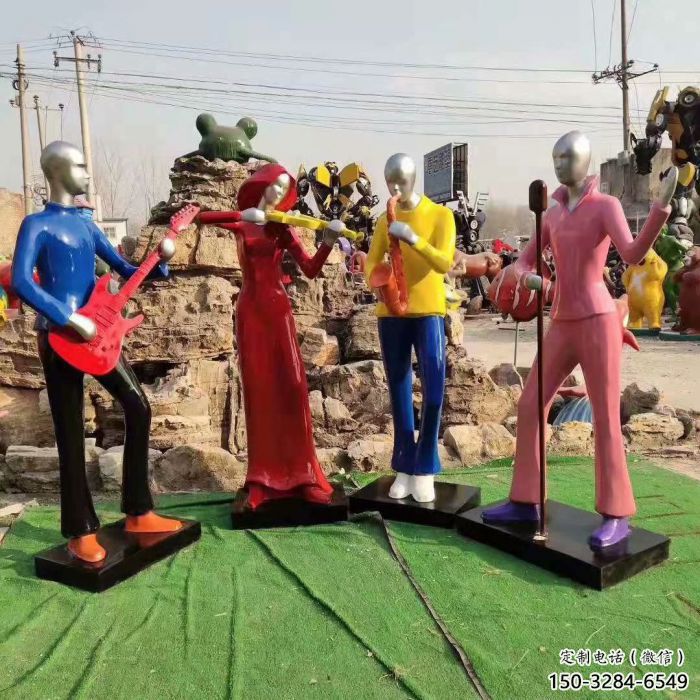吹拉彈唱雕塑 抽象藝術(shù)音樂雕塑 烤漆音樂人雕塑廠家 吹拉彈唱雕塑 抽象藝術(shù)音樂雕塑 烤漆音樂人雕塑廠家