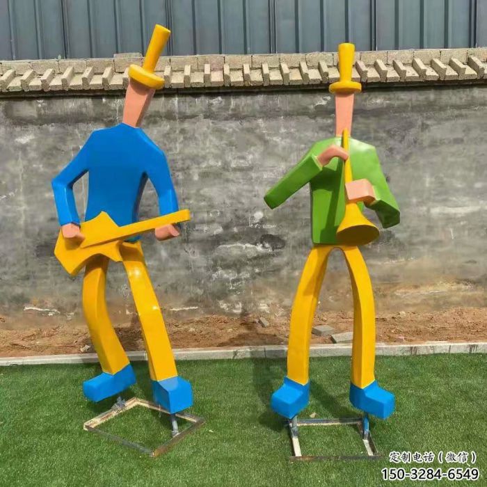 吹拉彈唱雕塑 仿真音樂雕塑 大型音樂人雕塑廠家