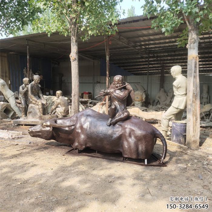 大型牧童雕塑 步行街玻璃鋼雕塑 彩繪民俗雕塑 大型牧童雕塑 步行街玻璃鋼雕塑 彩繪民俗雕塑