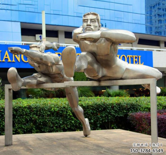 跨欄雕塑產品 景觀美陳體育雕塑 噴漆運動員雕塑 跨欄雕塑產品 景觀美陳體育雕塑 噴漆運動員雕塑