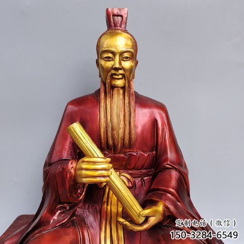 廣場張仲景雕塑廠家 抽象景觀藥王雕塑 烤漆名醫雕塑