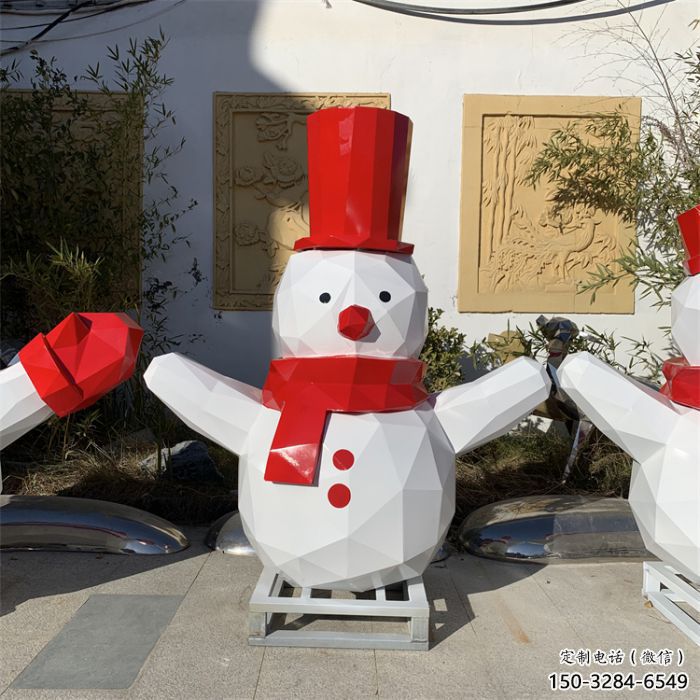 彩繪雪人雕塑廠 大型城市雕塑 商業街擺件