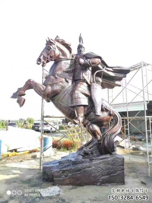 大型岳飛雕塑 仿銅名人雕塑 房地產肖像雕塑 大型岳飛雕塑 仿銅名人雕塑 房地產肖像雕塑