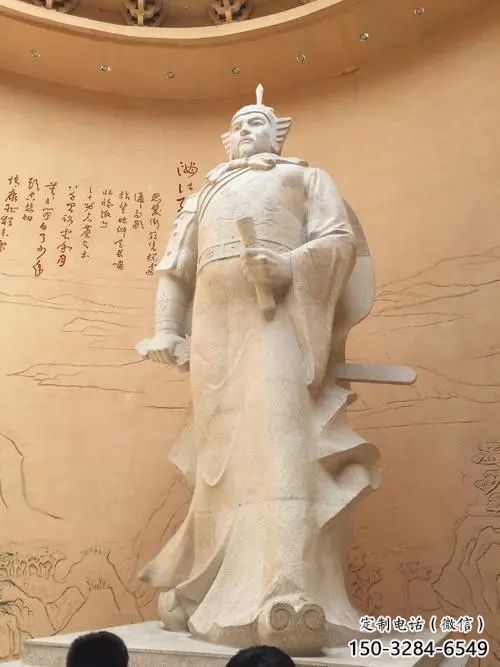 景觀岳飛雕塑廠家 彩繪名人雕塑 校園肖像雕塑 景觀岳飛雕塑廠家 彩繪名人雕塑 校園肖像雕塑