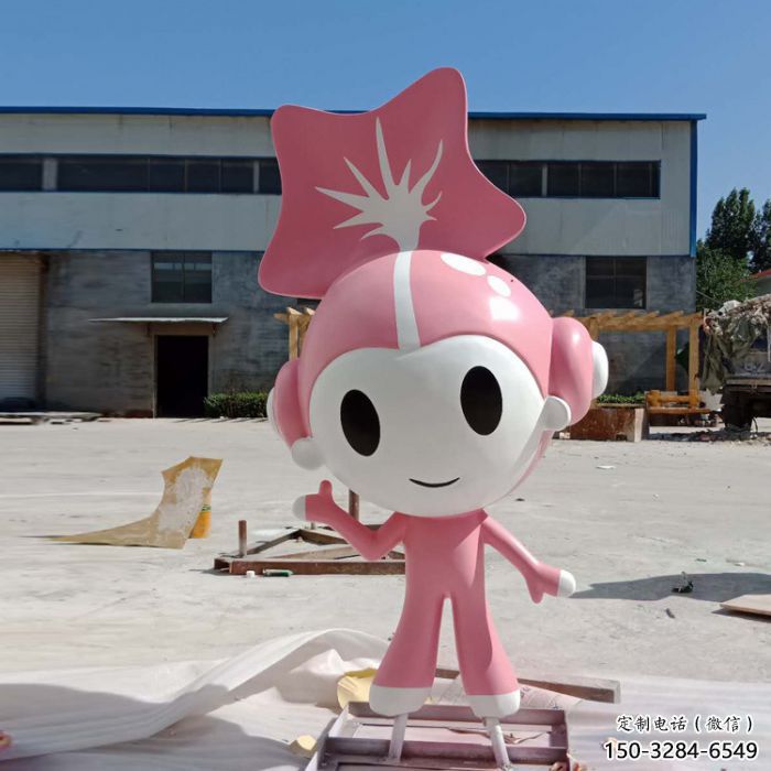 廣場福娃雕塑 抽象體育雕塑 烤漆奧運雕塑