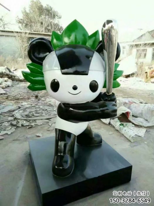 戶外福娃雕塑 噴漆體育雕塑 彩繪奧運雕塑