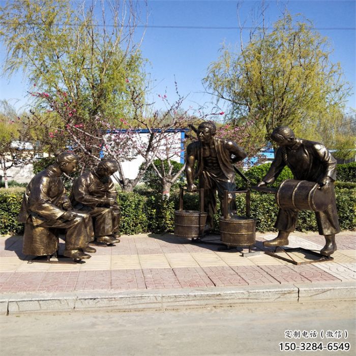 景觀茶道雕塑廠家 彩繪制茶雕塑 商業街民俗雕塑 景觀茶道雕塑廠家 彩繪制茶雕塑 商業街民俗雕塑