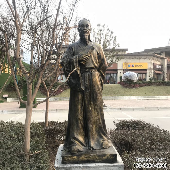 村口李時珍雕塑廠家 景觀人物雕塑 公園名醫雕塑 村口李時珍雕塑廠家 景觀人物雕塑 公園名醫雕塑