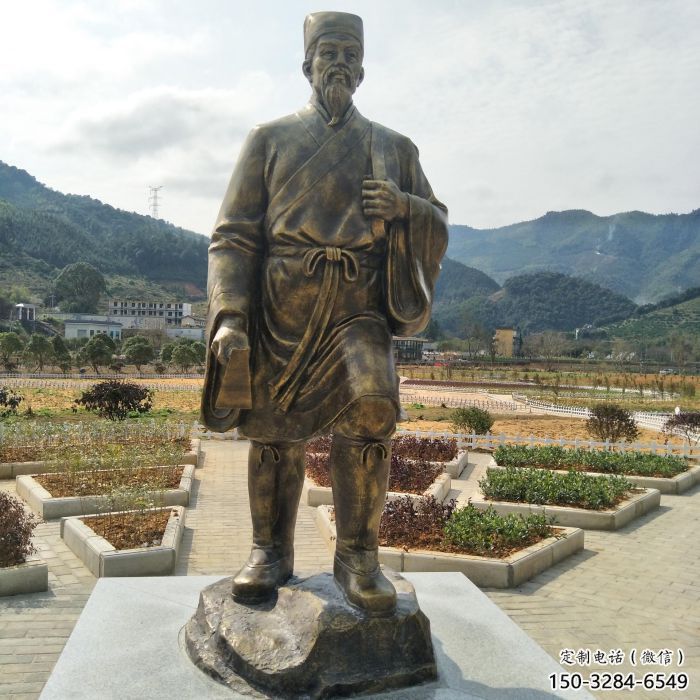 提供李時珍雕塑 仿真景觀人物雕塑 烤漆名醫雕塑 提供李時珍雕塑 仿真景觀人物雕塑 烤漆名醫雕塑