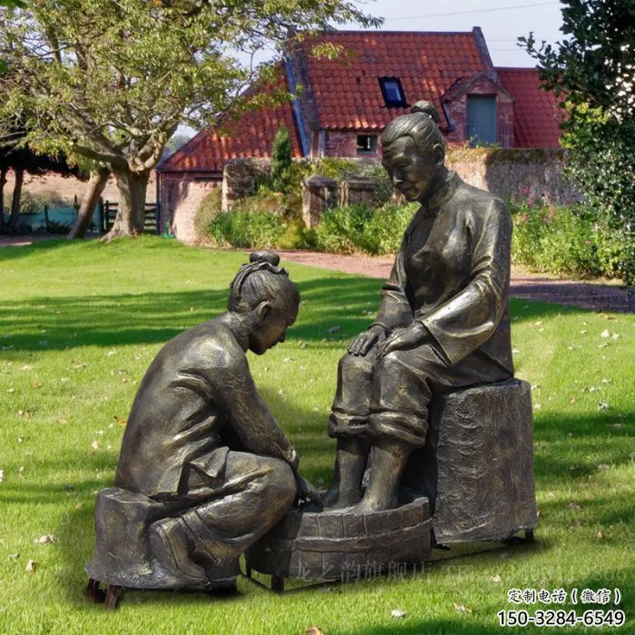 戶外孝道雕塑 噴漆景觀古代雕塑 仿銅人物雕塑 戶外孝道雕塑 噴漆景觀古代雕塑 仿銅人物雕塑