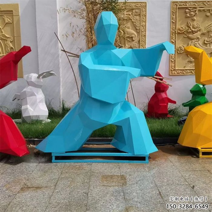 村口武術雕塑生產商 仿古功夫雕塑 公園練拳雕塑