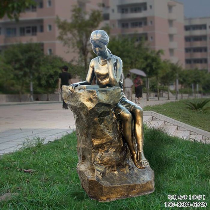 廣場看書雕塑廠家 抽象人物雕塑 烤漆學生雕塑 廣場看書雕塑廠家 抽象人物雕塑 烤漆學生雕塑