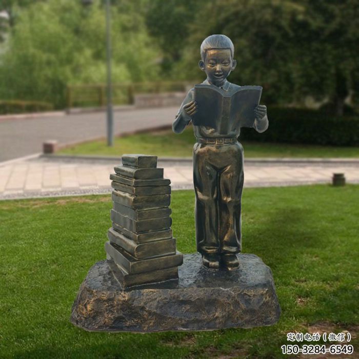 街頭看書雕塑廠家 大型學生雕塑 別墅區(qū)學生雕塑 街頭看書雕塑廠家 大型學生雕塑 別墅區(qū)學生雕塑
