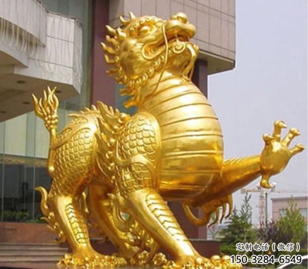 大型麒麟雕塑,鍍金動(dòng)物雕塑,鍍金工藝 大型麒麟雕塑,鍍金動(dòng)物雕塑,鍍金工藝