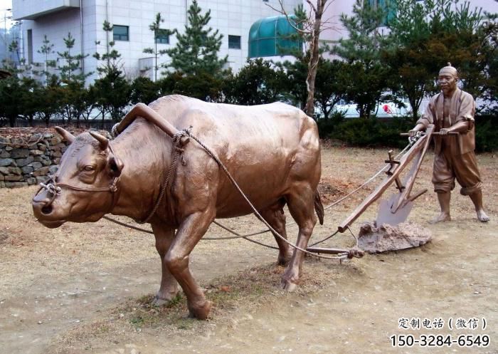 農耕水牛雕塑,田間景觀小品,抽象幾何原理 農耕水牛雕塑,田間景觀小品,抽象幾何原理