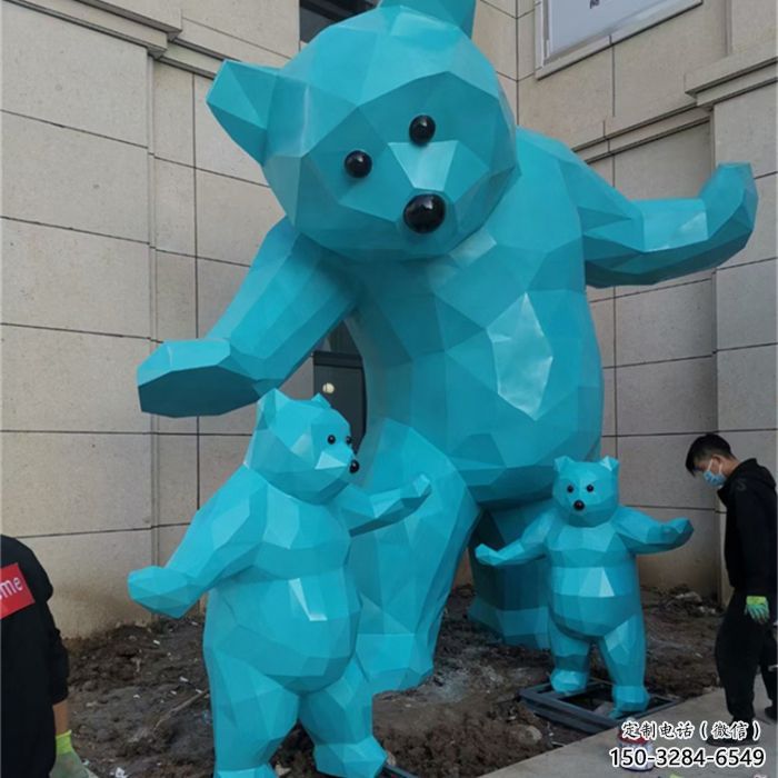 大熊雕塑廠家，酒店房地產雕塑，仿真景觀小品