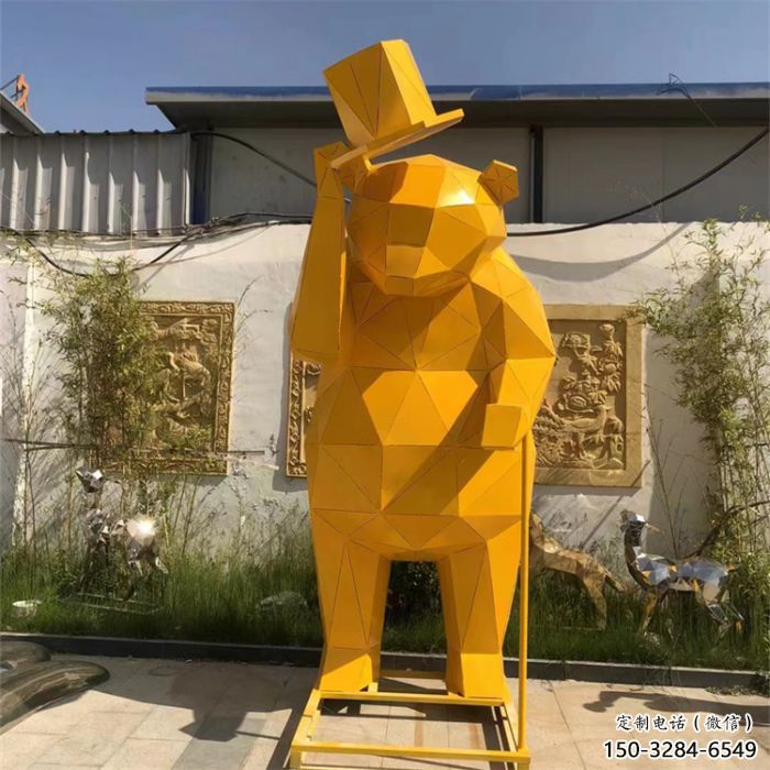 公園大熊雕塑廠家，酒店房地產雕塑，公園景觀擺件