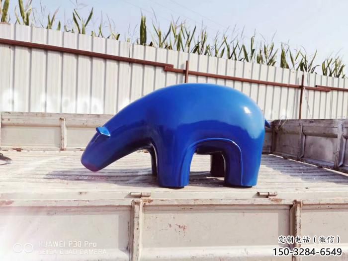 玻璃鋼大熊雕塑，公園廣場雕塑，彩繪工藝