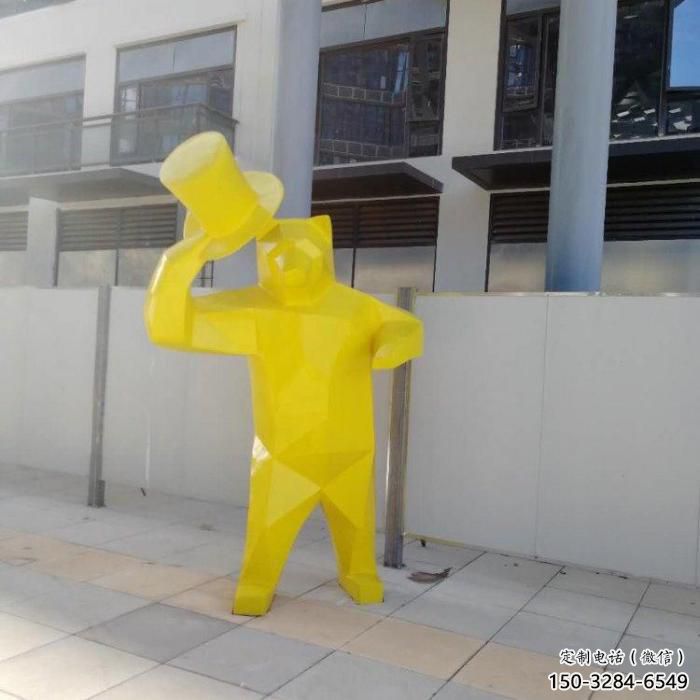 戶外大熊雕塑，公園廣場雕塑，仿真彩繪工藝制作