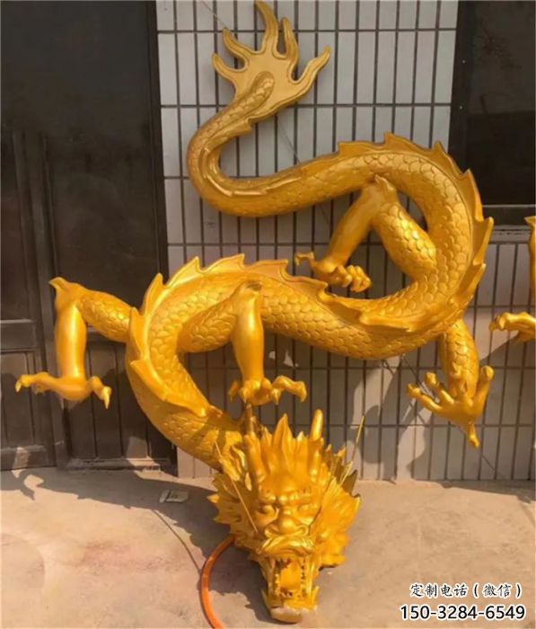 仿真龍頭雕塑廠家，公園動物雕塑，房地產售樓處擺件