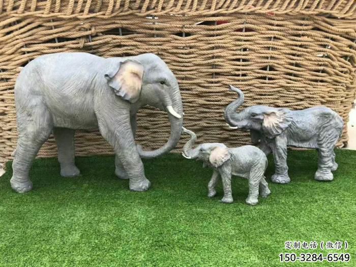 城市小象雕塑廠家，音樂擺件，噴砂工藝