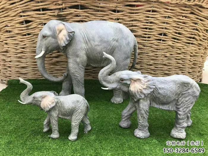 廣場小象雕塑廠家，動物擺件，仿古工藝