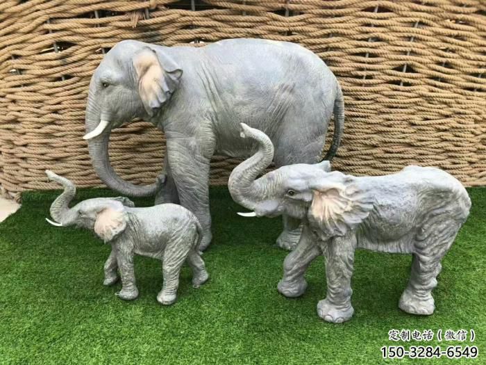 廣場小象雕塑生產商，動物題材，仿銅工藝