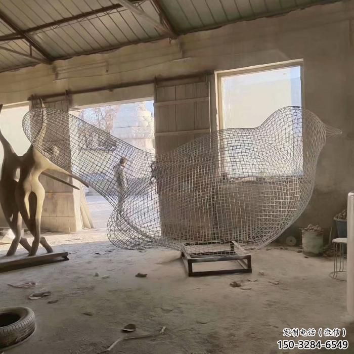 街道鳥類雕塑,動物小品,鏤空工藝效果 街道鳥類雕塑,動物小品,鏤空工藝效果
