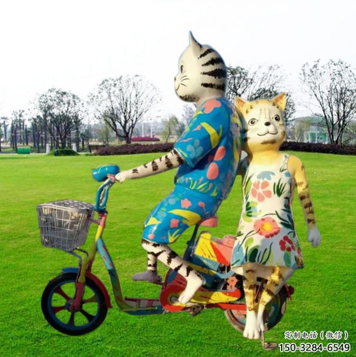 加工庭院小貓雕塑,動物小品,卡通工藝 加工庭院小貓雕塑,動物小品,卡通工藝