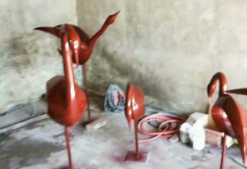 庭院鳥類雕塑,動物主題,鍍銅工藝