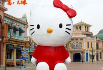 庭院小貓雕塑生產(chǎn)商，現(xiàn)代小品，彩繪工藝