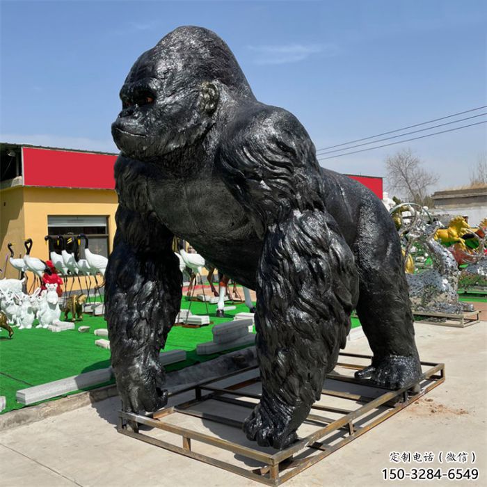 酒店猩猩雕塑廠家,家禽主題,鍍銅工藝 酒店猩猩雕塑廠家,家禽主題,鍍銅工藝