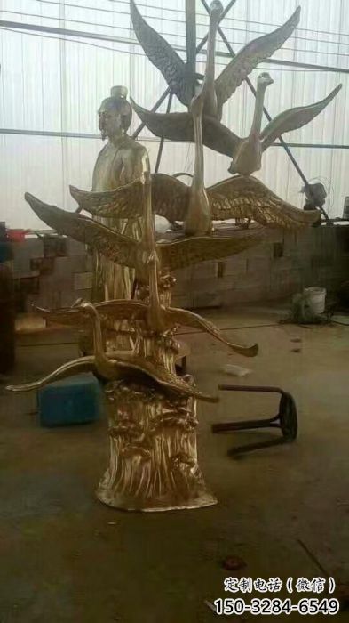 大型大雁雕塑廠家 商業(yè)街廣場雕塑 古銅色擺件 大型大雁雕塑廠家 商業(yè)街廣場雕塑 古銅色擺件