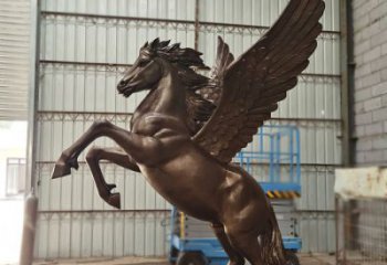 步行街天馬雕塑廠家，景觀主題，古銅工藝