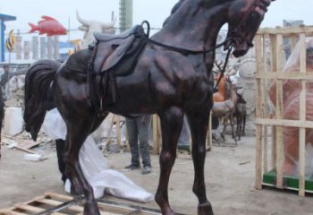 步行街小馬雕塑廠家，景觀主題，古銅工藝