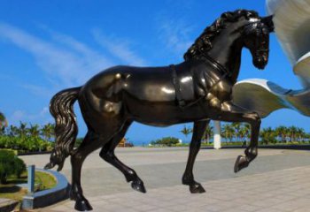 公園小馬雕塑廠家，景觀題材，鍍銅工藝