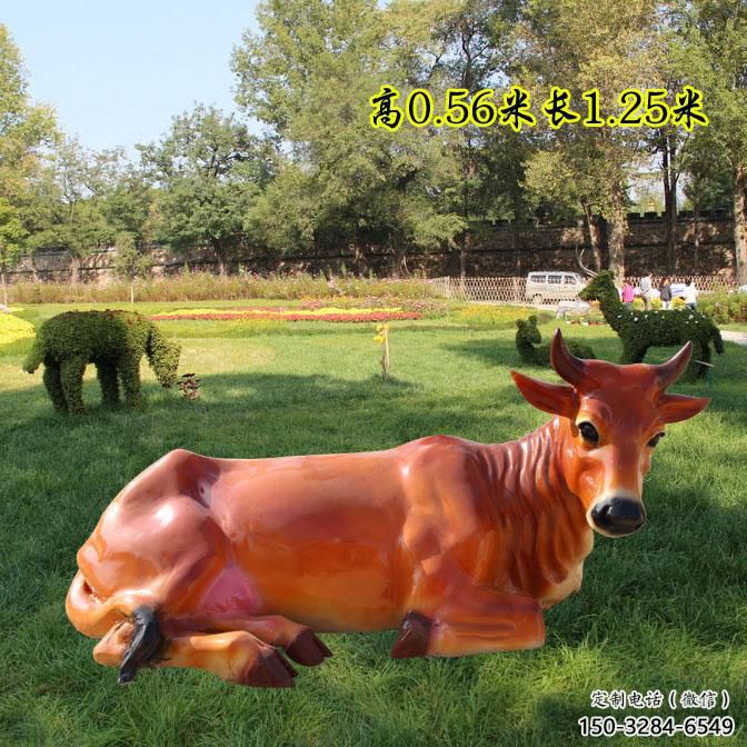 仿古黃牛雕塑制造商 庭院彩繪雕塑 田間小品 仿古黃牛雕塑制造商 庭院彩繪雕塑 田間小品