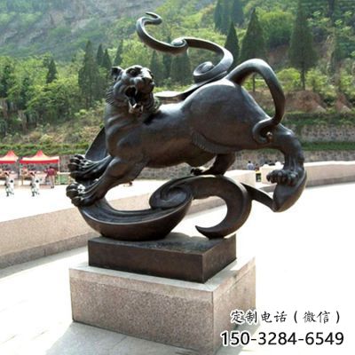 抽象白虎雕塑,仿古動漫雕塑,仿古擺件 抽象白虎雕塑,仿古動漫雕塑,仿古擺件