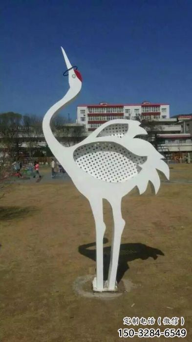 步行街白鷺雕塑,仿真鳥禽雕塑,景觀方式 步行街白鷺雕塑,仿真鳥禽雕塑,景觀方式