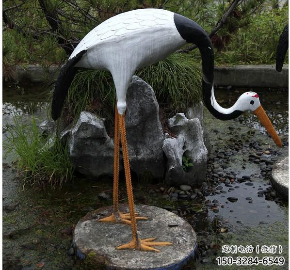 小區(qū)白鷺雕塑,戶外鳥類擺件雕塑,抽象效果 小區(qū)白鷺雕塑,戶外鳥類擺件雕塑,抽象效果