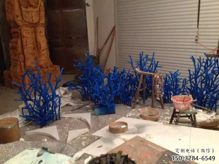 城市海草雕塑 風景區彩繪雕塑 抽象擺件