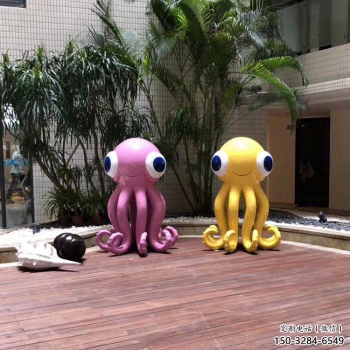 海洋館烏賊雕塑,彩繪海洋雕塑,動(dòng)漫雕塑工藝 海洋館烏賊雕塑,彩繪海洋雕塑,動(dòng)漫雕塑工藝