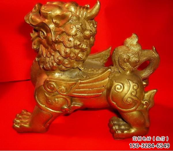 公園貔貅雕塑，景觀廣場雕塑，玻璃鋼仿銅工藝