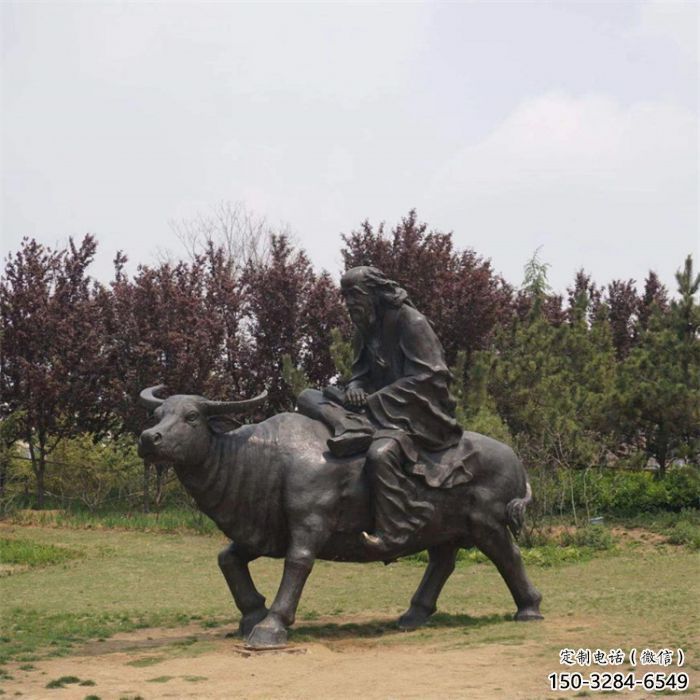 庭院老牛雕塑，仿真動物雕塑，美陳形式