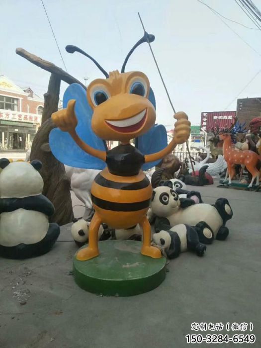 小區蟲子雕塑,卡通彩繪雕塑,抽象效果 小區蟲子雕塑,卡通彩繪雕塑,抽象效果