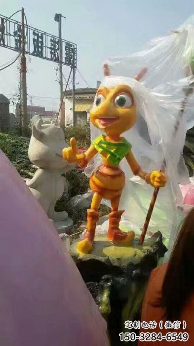 園林蟲子雕塑,噴漆彩繪雕塑,卡通動(dòng)漫形式 園林蟲子雕塑,噴漆彩繪雕塑,卡通動(dòng)漫形式