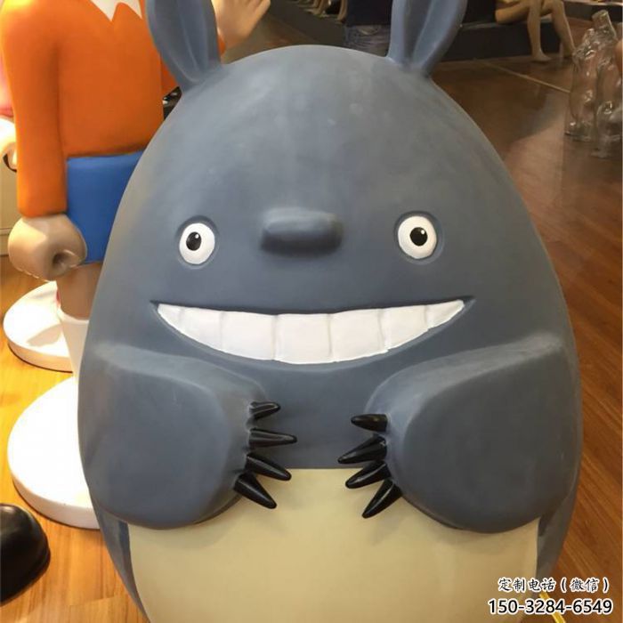 庭院龍貓雕塑，動漫美陳雕塑，卡通形式