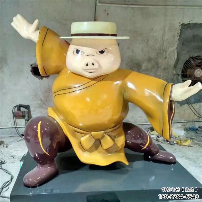 小區(qū)龍貓雕塑，卡通主題雕塑，抽象效果